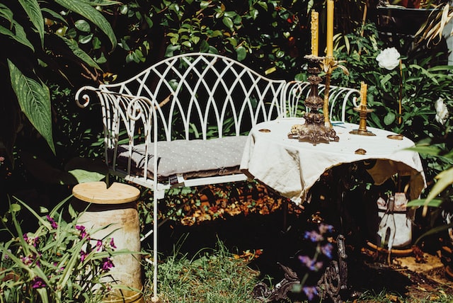 garden furniture in old style