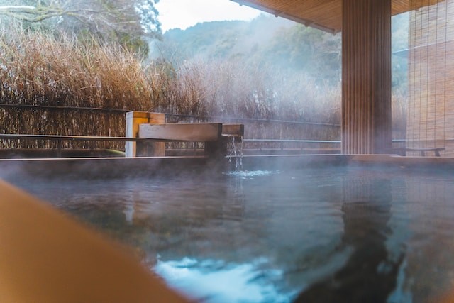 hot tub outdoors