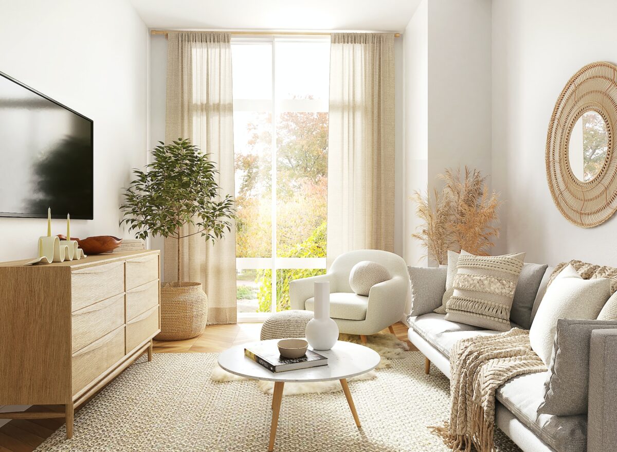 room design with sofa