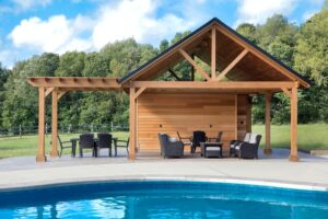 gazebo near pool