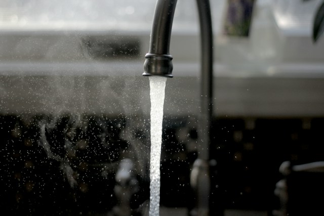 warm water in tap