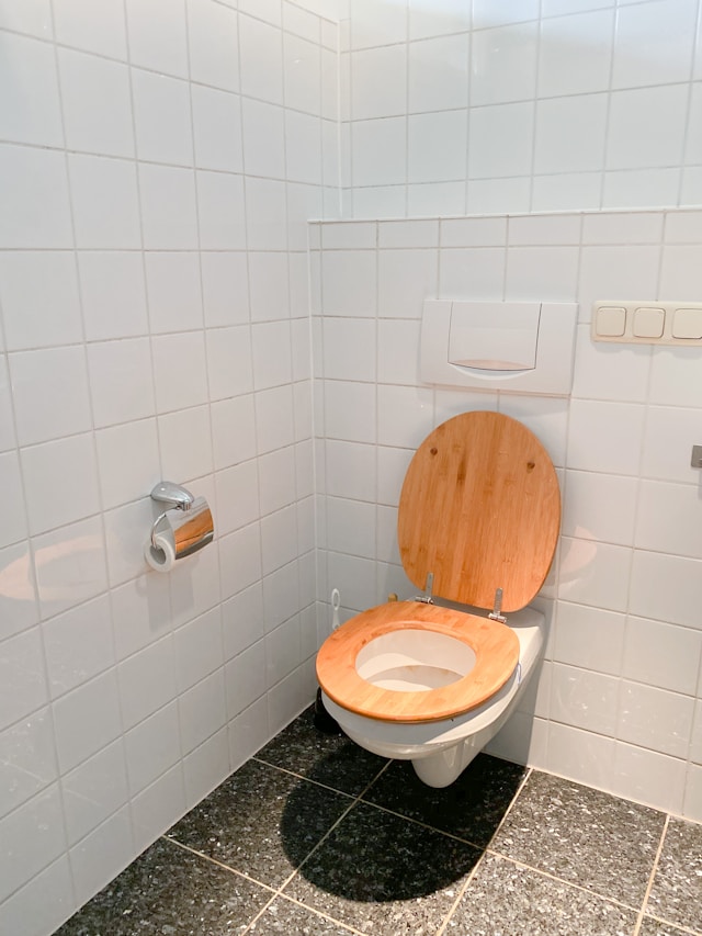 white-ceramic-toilet-bowl-beside-white-ceramic-wall-tiles